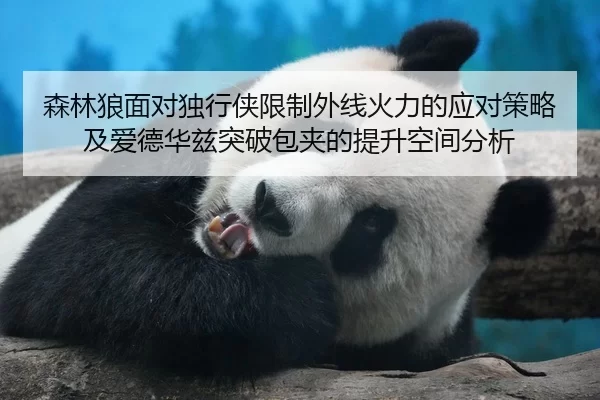 森林狼面对独行侠限制外线火力的应对策略及爱德华兹突破包夹的提升空间分析